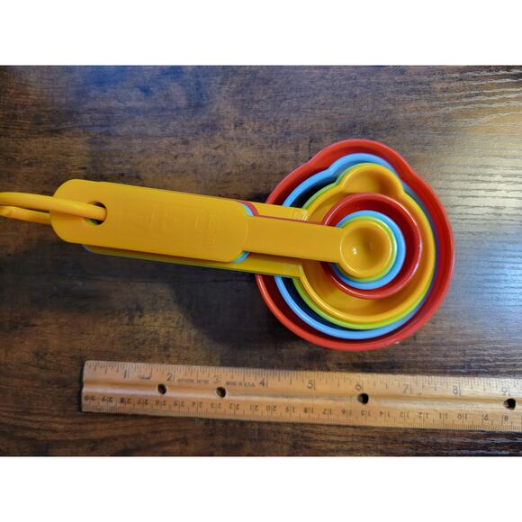 Set Of 8 Multi-Color Nesting Measuring Cups & Spoons - Picture 8 of 8